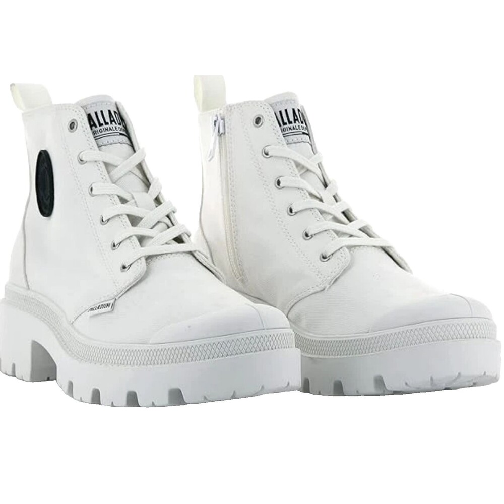 Palladium Pallabase Twill Women’s Star White Sneakers size 8M NEW in Box